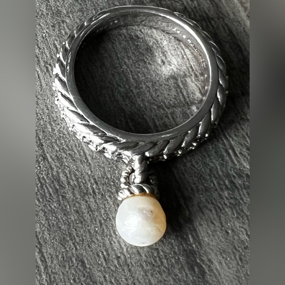 Judith Ripka Sterling Silver Stackable Ring - image 1